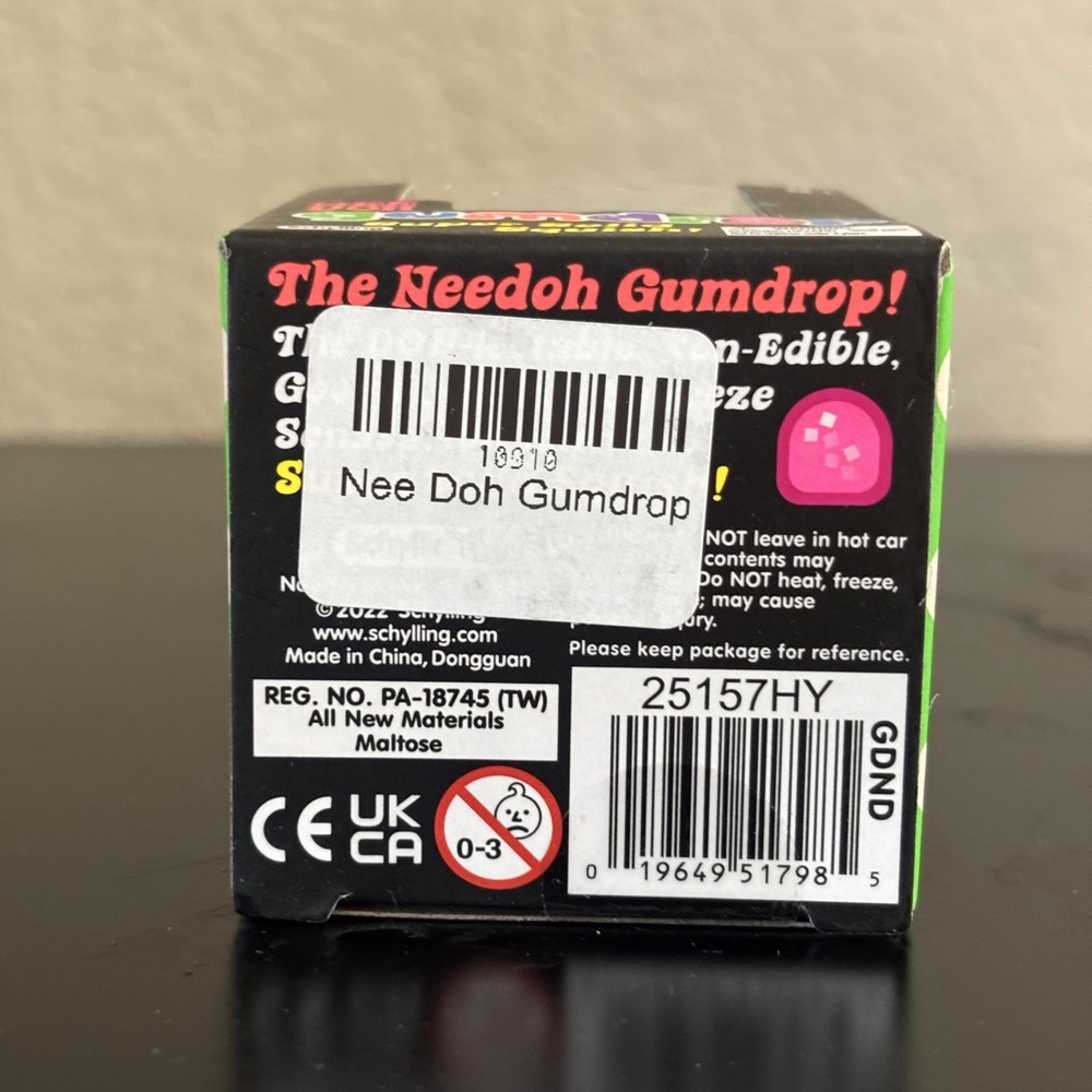 Needoh New Gum Drop Blue Schylling Sensory stress relief - Picture 3 of 7